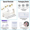 Picture of VitaCool Ear Piercing Kit Disposable Ear Cartilage Piercing Gun Kit with Sterile Multi-Sized CZ Studs Easy and Safe Earring Self Piercing Kit for Yourself Use at Home (Style A-CZ-3/4/5mm-)