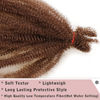 Picture of 3 Packs Pre-Separated Springy Afro Twist Hair 24 Inch Pre Fluffed Spring Twist For Distressed Soft Locs Honey Brown Afro Twist Hair Natural Marley Twist Braiding Hair Extensions (24 Inch 3Pcs, 30#)