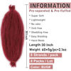 Picture of 8 Packs Pre-Separated Springy Afro Twist Hair For Distressed Soft Locs 30 Inch Long Wine Red Spring Twist Hair For Women Synthetic Marley Twist Crochet Braids Hair Extension (8 Strands/Pack,BUG#)