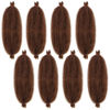 Picture of 12 Inch Soft Springy Afro Twist Hair 8 Packs Pre-Separated Long Spring Twsit For Soft Locs Honey Brown Marley Twist Crochet Braiding Synthetic Hair Extension For Women(10 Strands/Pack,30#)