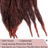 Picture of 8 Packs Springy Afro Twist Hair 12 Inch Pre-Separated Spring Twist Crochet Braids Hair For Soft Faux Locs Synthetic Marley Twist Braiding Hair Extension For Women (8 Strands/Pack,T350#)
