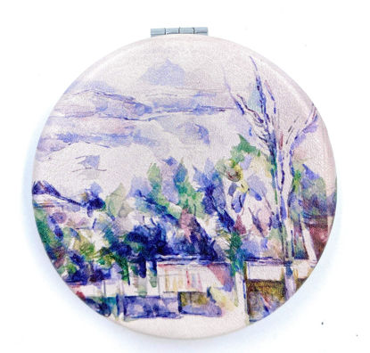 Picture of Aeisage Compact Mirror White Pocket Mirror Bulk for Kids Small Travel Mirror Paul Cezanne Art Print Unique Makeup Gift for Girls, Diameter 2.75 x 0.4 Thickness