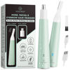 Picture of VG VOGCREST Nose Hair Trimmer for Women: Rechargeable 2 in 1 Ear Eyebrow Trimmer (Green)