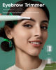 Picture of VG VOGCREST Nose Hair Trimmer for Women: Rechargeable 2 in 1 Ear Eyebrow Trimmer (Green)