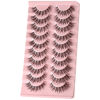 Picture of FARRED Natural Lashes Wispy False Eyelashes Fake Cat Eye Lashes Pack 10 Pairs Natural Look Lash Strips Fluffy Mink Eyelash Full Strip Lashes (C3 | 8-14MM)