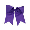Picture of Jumbo Bow Clip with Tails (Dark Purple)