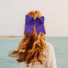 Picture of Jumbo Bow Clip with Tails (Dark Purple)