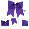 Picture of Jumbo Bow Clip with Tails (Dark Purple)