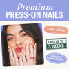Picture of Chillhouse Chill Tips Signatures Press On Nails Kit, Groovy Baby - 24 Nail Shapes & Sizes, Dual-Sided Buffer & File, Cuticle Stick & Glue - Long-Lasting Nail Art Manicures