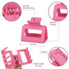 Picture of Sisiaipu 2 Inch Medium Hair Claw Clips 12 Pcs Square Hair Clips for Thin Hair Matte Nonslip Acrylic Banana Jaw Clips Bulk Hair Accessories for women and Girls - Colorful