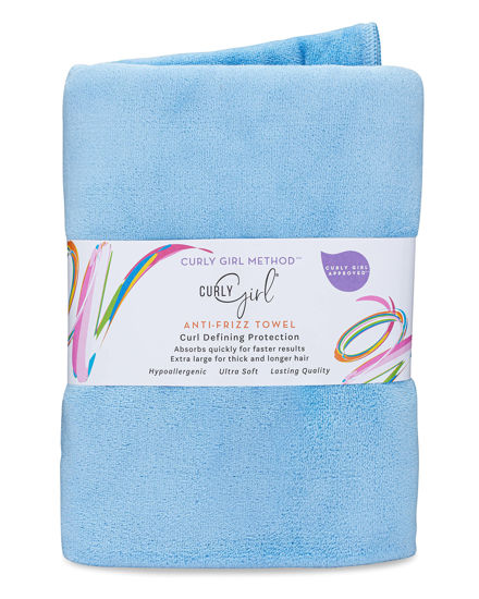 Picture of Curly Girl Microfiber Hair Towel - Anti-Frizz, Absorbent, Fast Drying - for Curly Hair - Microfiber Hair Towel for Curly Hair