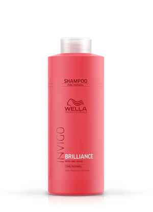 Picture of Wella Professionals Invigo Brilliance Shampoo | For Fine/Normal Colored Hair | Professional Color Protecting | Color Vibrancy Shampoo| 33.8 Fl Oz