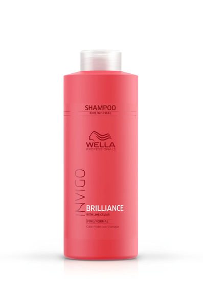 Picture of Wella Professionals Invigo Brilliance Shampoo | For Fine/Normal Colored Hair | Professional Color Protecting | Color Vibrancy Shampoo| 33.8 Fl Oz