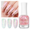 Picture of MIZHSE Nail Polish: 15Ml Mermaid Pearl Nail Polish Pink Aurora Sequins Effect Nail Polish, Fingernail and Toenail Polish Glossy Long Lasting Nail Polish Trendy DIY at Home Nail Gift Spree