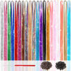 Picture of Hair Tinsel Kit (48 Inch, 20 Colors, 6000 Strands), Glitter Tinsel Hair Extensions with Tools - Fairy Hair Tinsel Heat Resistant Accessories for Women Girls Kids