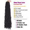 Picture of 6 Packs 30 Inch Faux Locs Crochet Hair Prelooped Soft Locs Crochet Braids Wavy Goddess Loc hair for Black Women (30 Inch (Pack of 6), 4#)