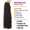 Picture of 24 Inch Soft Locs Crochet Hair Pre Looped 6 Packs Faux Locs Crochet Braids Goddess Locs Dreadlocs Synthetic Hair For Black Women (24 Inch (Pack of 6), 4#)