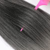 Picture of Braiding Hair Pre Stretched 24 Inch 3 Packs Ombre Gray Braiding Hair Yaki Texture, Hot Water Setting, Easy To Install Professional Synthetic Hair Extensions (24in,1B/Silver)