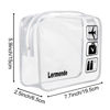 Picture of Lermende 3pcs TSA Approved Toiletry Bag For Women, Travel Toiletry Bag for Men, Airport Carry On Small Clear Toiletry Bag Cosmetic bag For Travel Toiletries - Clear