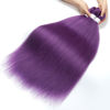 Picture of Pre Stretched Braiding Hair 14 inch 3 Packs Professional Soft Yaki Texture, Hot Water Setting, Easy To Install Professional Synthetic Hair Extensions (14in,Dark Purple)