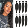 Picture of Ubeleco Pre-stretched Braiding Hair, 24" - 8 Packs Professional Synthetic Hot Water Setting, Soft Yaki Texture,No Itch Braiding Hair (24in,#2)