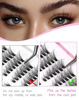 Picture of Jiocolor Lash Clusters Cat Eye Lashes Clusters Natural Eyelash Clusters Wispy Cluster Eyelash Extensions C Curl Individual Lashes 7 Pairs
