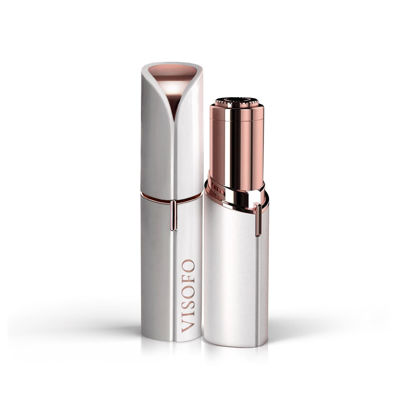 Picture of Flawless Facial Hair Removal for Women - Electric Razor Device, Small Dermaplaning Remover Tools Finishing Epilator Trimmer Face Dermaplane Shavers Beauty Gadgets Accessories by VISOFO (Coral)
