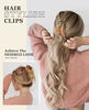 Picture of OPAUL Hair Clips for Thick Hair, 4 Pack - Extra Large Hair Claw Clips for Women, 4.75" Hair Accessories for Women Girls Gifts, Neutral 4 Colors: Blonde, Caramel, Chestnut, Black