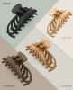 Picture of OPAUL Hair Clips for Thick Hair, 4 Pack - Extra Large Hair Claw Clips for Women, 4.75" Hair Accessories for Women Girls Gifts, Neutral 4 Colors: Blonde, Caramel, Chestnut, Black