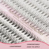 Picture of FinyDreamy 10D+20D Lash Clusters 280pcs Individual Lashes 8-15mm Mix Lengths Volume Cluster Lashes C Curl 0.07mm Thickness eyelash Individual Cluster Lashes And Apply Under Your Lashes(10D+20D 8-15mm)