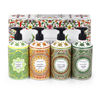 Picture of Mosaic Liquid Hand Soap / Wash Gift Set, Ideal Bathroom Kitchen Hand Soap Set , Olive Oil + Coconut & Hibiscus + Gardenia + Orange Blossom, 4 x 24.6 fl oz Each Liquid Soap Bottle