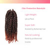 Picture of The BOHOBABE Crochet Passion Twist Hair Pretwisted 12 Inch Short Pre-looped Passion Twist Crochet Braiding Hair 8 Packs(T350)