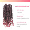 Picture of The BOHOBABE Pre-twisted Passion Twist Crochet Hair 8 Inch Short Pre-looped Crochet Passion Twist Braiding Hair 8 Packs (T118)