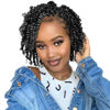 Picture of The BOHOBABE Pre-twisted Passion Twist Crochet Hair 6 Inch Short Pre-looped Crochet Passion Twist Braiding Hair 8 Packs (2#) 2#(Off Black)