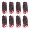 Picture of The BOHOBABE Pre-twisted Passion Twist Crochet Hair 6 Inch Short Pre-looped Crochet Passion Twist Braiding Hair 8 Packs (T118)