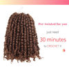 Picture of The BOHOBABE Pre-twisted Passion Twist Crochet Hair 8 Inch Short Pre-looped Crochet Passion Twist Braiding Hair 8 Packs (30#)