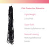 Picture of The BOHOBABE Pre-twisted Passion Twist Crochet Hair 16 Inch Pre-looped Crochet Passion Twist Braiding Hair 8 Packs Soft Bohemian Twists (1#) 1#(Jet Black)
