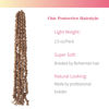 Picture of The BOHOBABE Pre-twisted Passion Twist Crochet Hair 20 Inch Long Pre-looped Crochet Passion Twist Braiding Hair 8 Packs Soft Bohemian Twists (27#)