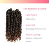Picture of The BOHOBABE Pre-twisted Passion Twist Crochet Hair 6 Inch Short Pre-looped Crochet Passion Twist Braiding Hair 8 Packs (T30)