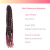 Picture of The BOHOBABE Pre-twisted Passion Twist Crochet Hair 24 Inch Pre-looped Long Crochet Passion Twist Braiding Hair 8 Packs Soft Bohemian Twists (T118)