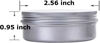 Picture of Hulless 2 Ounce Aluminum Tin Jar Refillable Containers 60 ml Aluminum Screw Lid Round Tin Container Bottle for Cosmetic,Lip Balm, Cream, 50 Pack