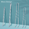 Picture of TsMADDTs Hair Pins Kits, 200PCS Silver Bobby U Shaped Pins for Women Hair Styling, Buns with Plastic Box, 2.4IN & 2IN