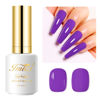 Picture of Imtiti Purple Gel Nail Polish, 0.5 Fl Oz Deep Purple Gel Polish Soak Off LED UV Nail Gel Polish Spring Summer Gel Nail Polish DIY Nail Art Starter Manicure Salon Gel Nail Kit