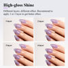 Picture of Imtiti Jelly Gel Polish, 15ML Sheer Purple Jelly Gel Nail Polish Translucent Spring Summer Nail Gel Polish LED UV Gel Nail Polish for Nail Art DIY Manicure