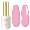 Picture of Imtiti Baby pink Gel Nail Polish, 1 Pcs 0.5 fl oz Light Pink gel nail polish Color Soak Off Gel Polish Nail Art Manicure Salon DIY Nail Lamp Gel Nail Design Christmas Decoration