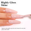 Picture of Imtiti Nude Gel Nail Polish, 0.5 Fl Oz Nude Pink Gel Polish Soak Off LED UV Nail Gel Polish Spring Summer Gel Nail Polish DIY Nail Art Starter Manicure Salon Gel Nail Kit