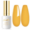 Picture of Imtiti Gel Nail Polish, 0.5 Fl Oz Warm Yellow Gel Polish Soak Off LED UV Nail Gel Polish Autumn Winter Nail Polish DIY Nail Art Manicure Salon Gel Nail Kit for Women Girls
