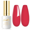 Picture of Imtiti Gel Nail Polish, 15ML Crimson Red Gel Polish Soak Off LED UV Nail Gel Polish Autumn Winter Nail Polish DIY Nail Art Manicure Salon Gel Nail Kit for Women Girls