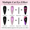 Picture of Imtiti 9D Cat Eye Gel Nail Polish, 15ML Purple Chameleon Holographic Glitter Cat Eye Gel Polish with Magnet UV LED Magnetic Gel Nail Polish Sparkly Home DIY Manicure Nail Salon Kit