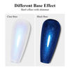 Picture of Imtiti Pearl Gel Nail Polish, 0.5 Fl Oz Blue Transparent Shell Shimmer Nail Gel Polish Mermaid Nail Drawing Gel Polish Iridescent Pearlescent Spring Summer Nail Polish Soak Off Led UV